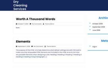 Dry Cleaning Services (screenshot desktop)