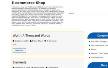 E-commerce Shop (screenshot desktop)