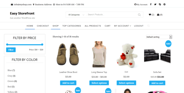Easy Storefront (WordPress)