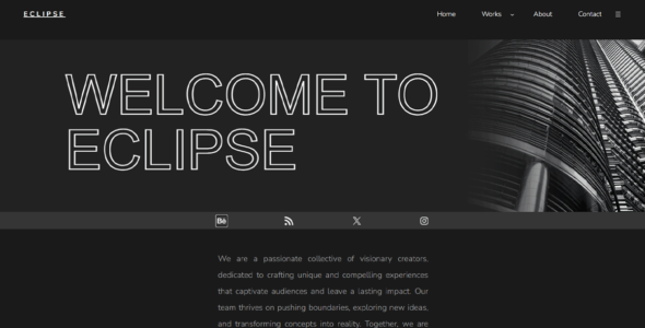 Eclipse Creative Portfolio (WordPress)