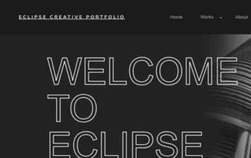 Eclipse Creative Portfolio (screenshot desktop)