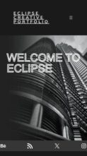 Eclipse Creative Portfolio (screenshot mobile)