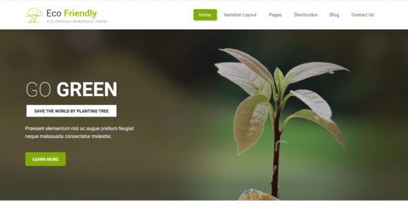 Eco Friendly Lite (WordPress)