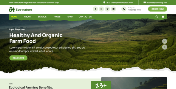 Eco Nature Elementor (WordPress)