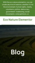 Eco Nature Elementor (screenshot mobile)