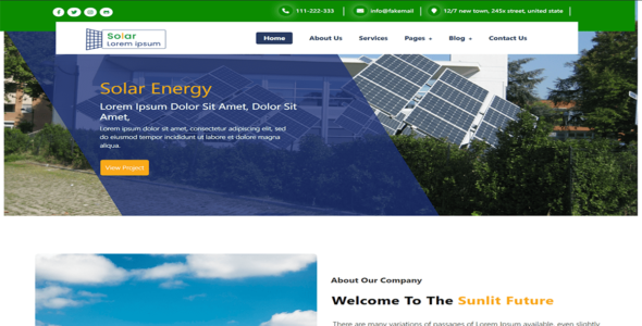 Eco Solar Energy (WordPress)