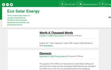 Eco Solar Energy (screenshot desktop)