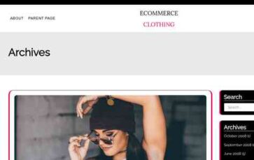 Ecommerce Clothing (screenshot desktop)