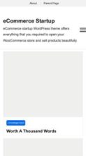 ECommerce Startup (screenshot mobile)