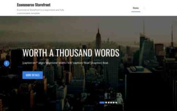 Ecommerce Storefront (screenshot desktop)
