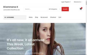 Ecommerce X (screenshot desktop)