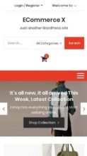 Ecommerce X (screenshot mobile)
