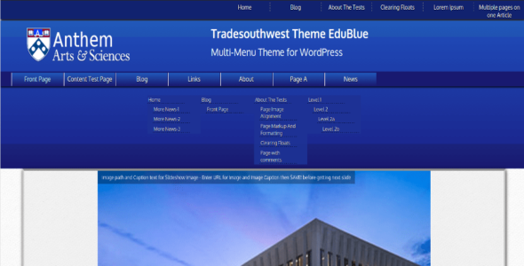 Edu Blue (WordPress)