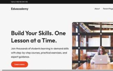 Eduacademy (Themeisle) - (screenshot desktop)
