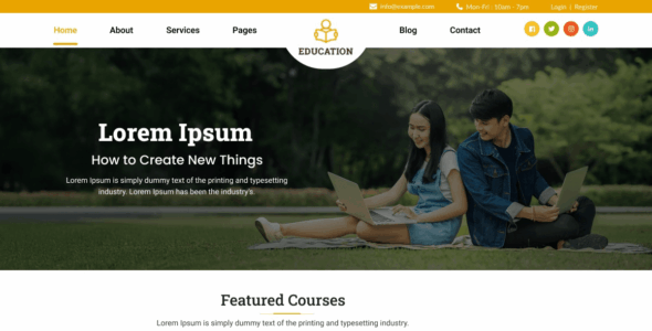 Education Institution (WordPress)