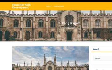 Education Skill Development (screenshot desktop)