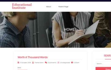 Educational Institute (screenshot desktop)