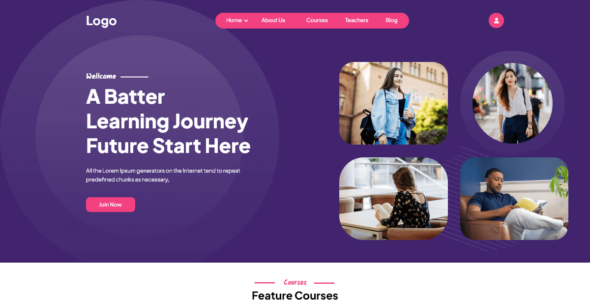 Educational Landing Page (WordPress)