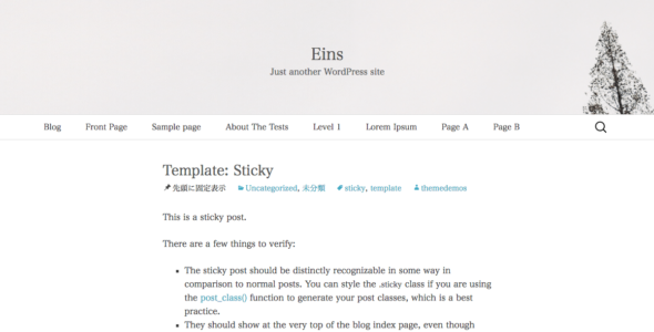 Eins (WordPress)