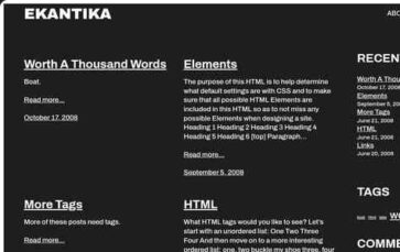Ekantika (screenshot desktop)