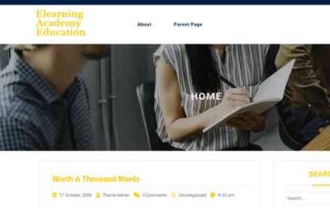 Elearning Academy Education (screenshot desktop)