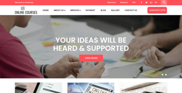 Elearning Online Courses (WordPress)