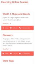 Elearning Online Courses (screenshot mobile)