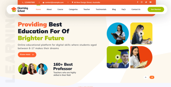 Elearning School (WordPress)