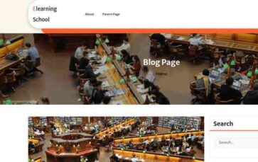 Elearning School (screenshot desktop)