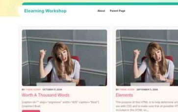 Elearning Workshop (screenshot desktop)