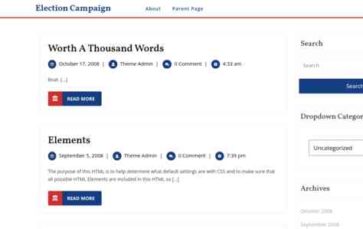 Screenshot Desktop Election Campaign (screenshot desktop)