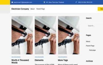 Electrician Company (screenshot desktop)