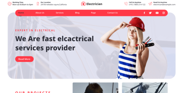 Electrician Services (WordPress)