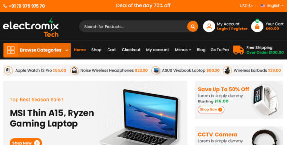 Electromix Tech (WordPress)