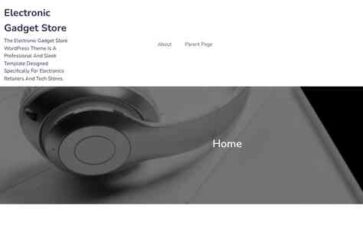 Electronic Gadget Store (screenshot desktop)