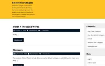 Electronics Gadgets (screenshot desktop)