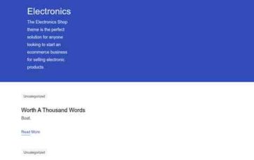 Screenshot Desktop Electronics (GLThemes) - (screenshot desktop)