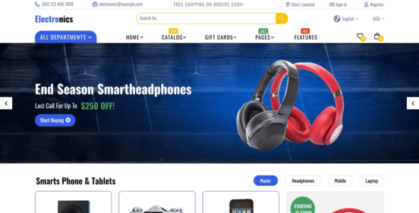 Electronics Market (WordPress)