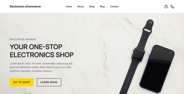 Electronics Store eCommerce (WordPress)