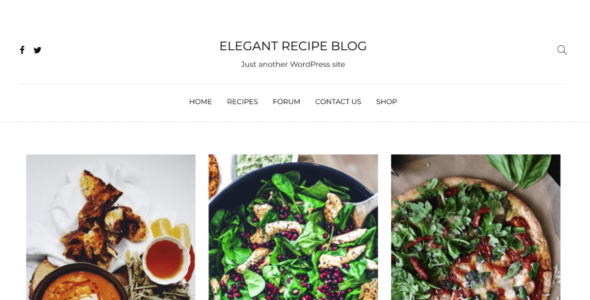 Elegant Recipe Blog (WordPress)