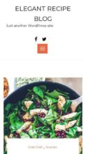 Elegant Recipe Blog (screenshot mobile)