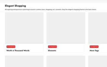 Elegant Shopping (screenshot desktop)