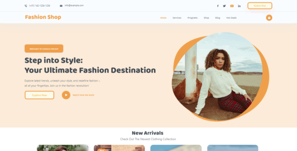Elite Fashion Shop (WordPress)