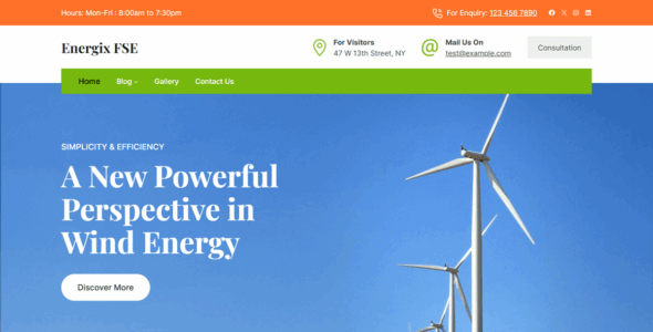 Energix FSE (WordPress)