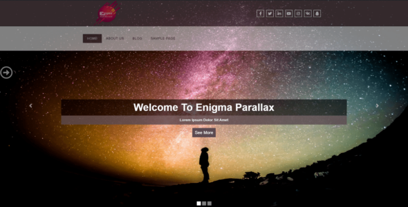 Enigma Parallax (WordPress)