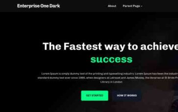Enterprise One Dark (screenshot desktop)