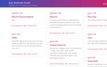 Epic Business Event (screenshot desktop)