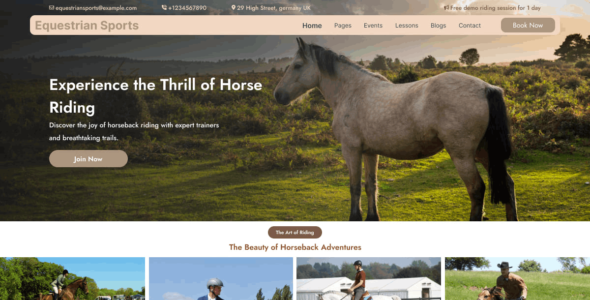Equestrian Sports (WordPress)