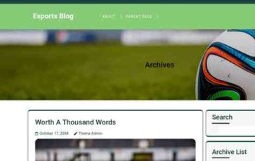 Esports Blog (screenshot desktop)
