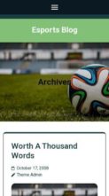 Esports Blog (screenshot mobile)